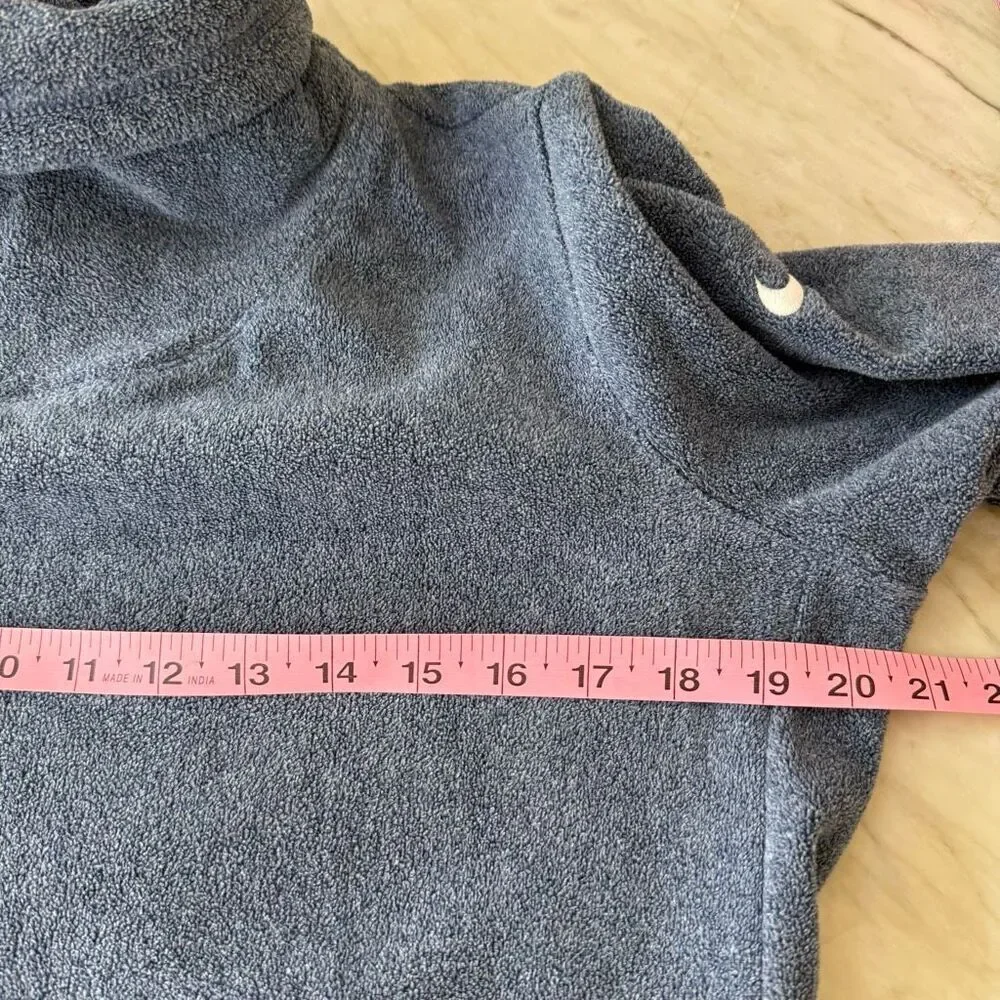 Nike Therma Dri-FIT fleece turtleneck tunic sweatshirt in blue size S